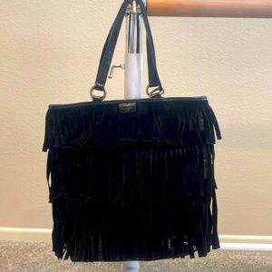 YSL Black Fringe bag